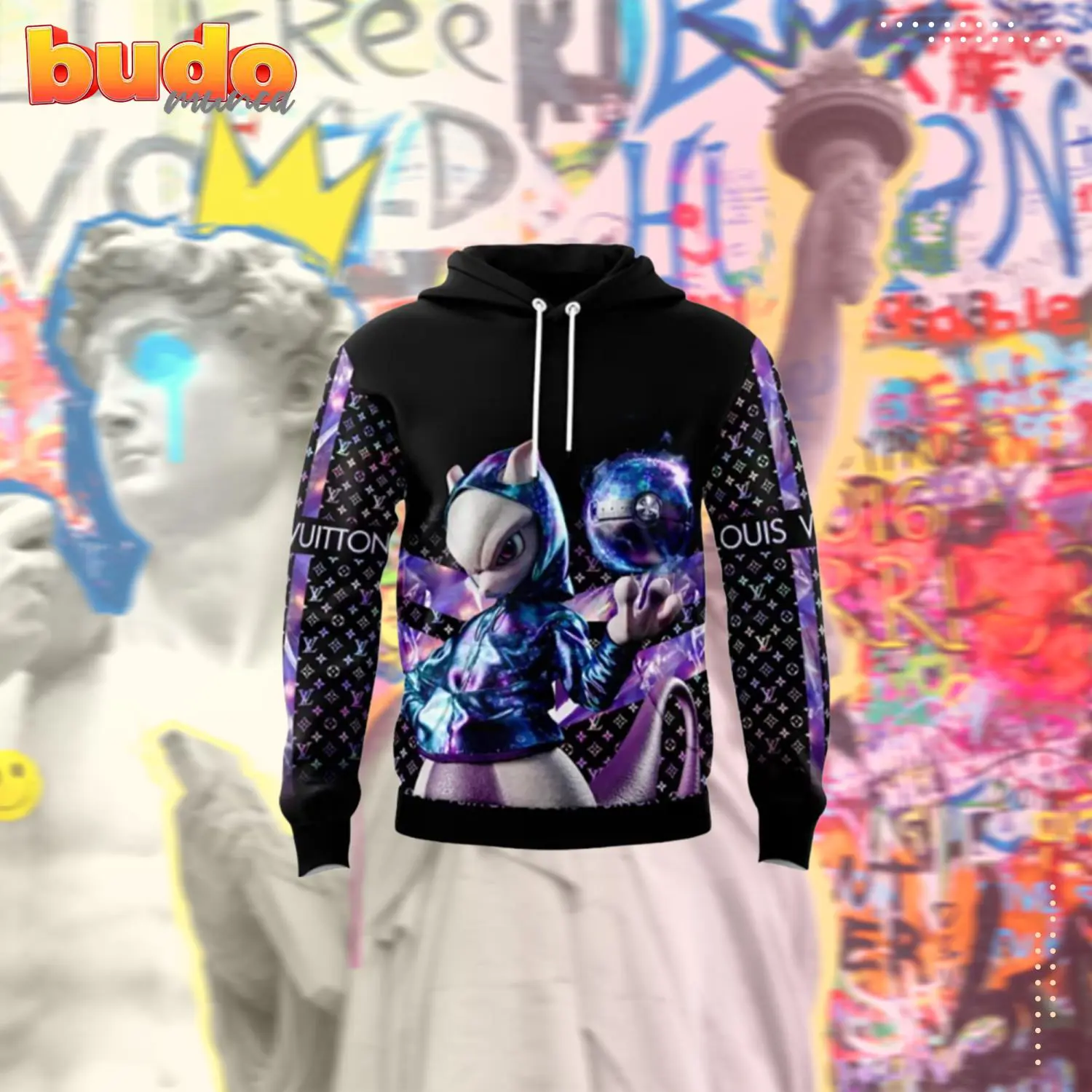 Louis vuitton pokemon colorful unisex hoodie outfit for men women luxury brand clothing special gift - hot new